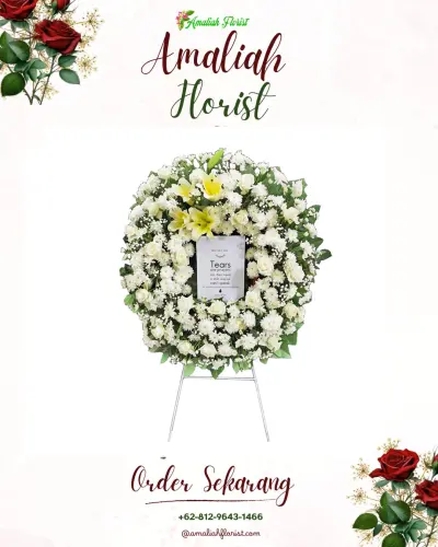 Krans Bunga Duka Cita di Sumberbening